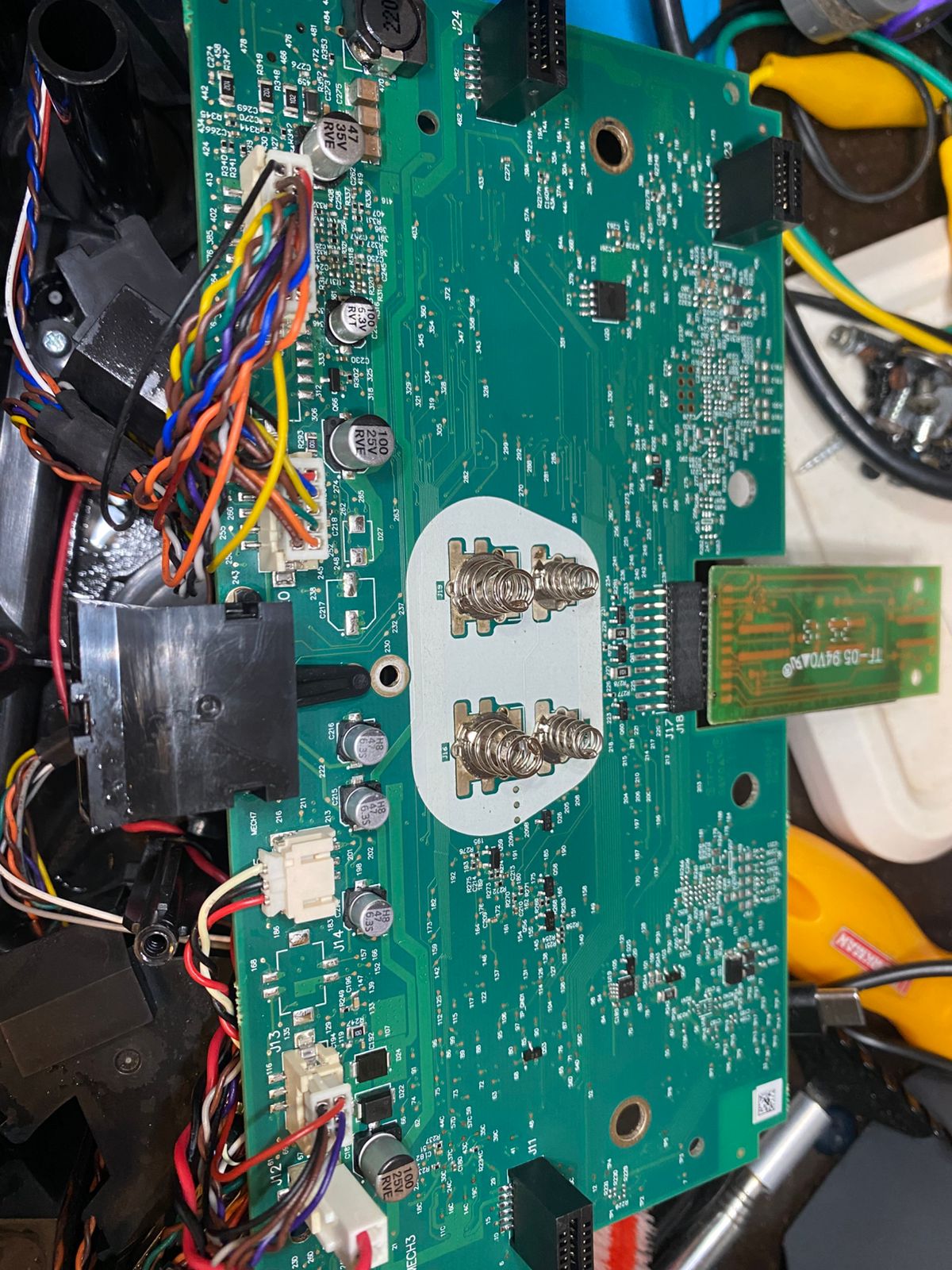 Placa de control — diagnóstico de componentes