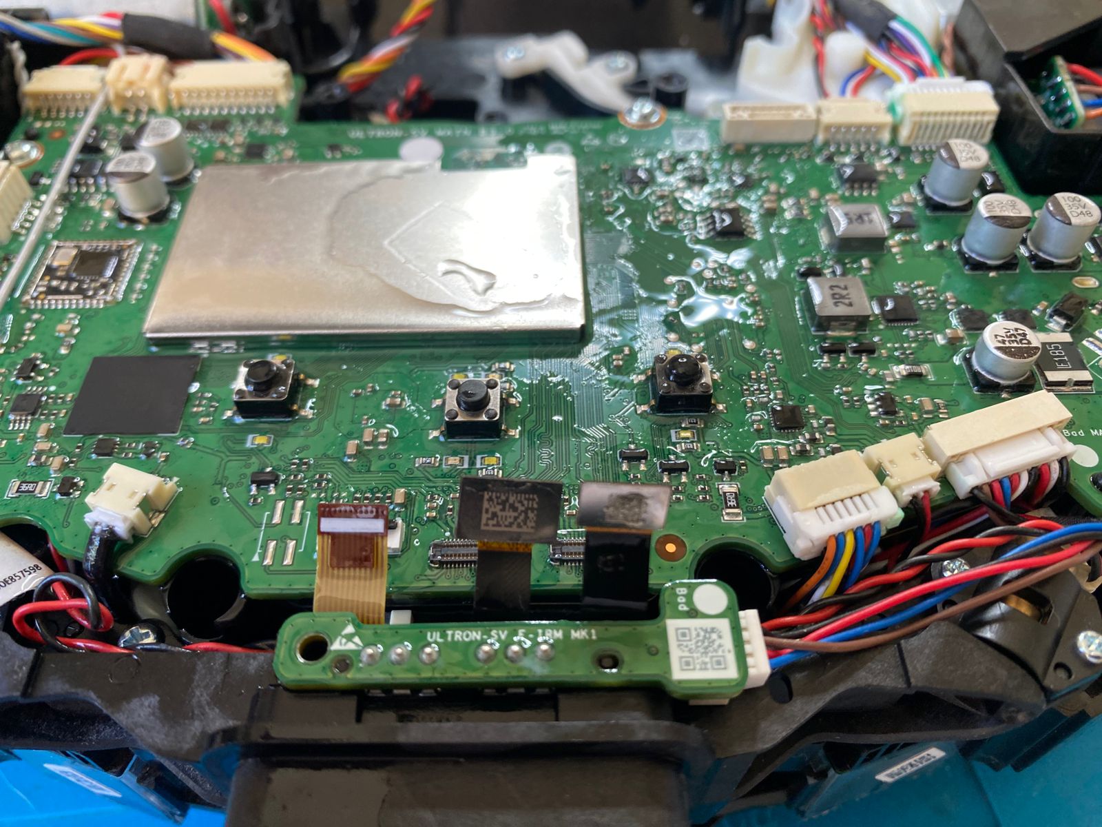 PCB secundaria — diagnóstico de alimentación
